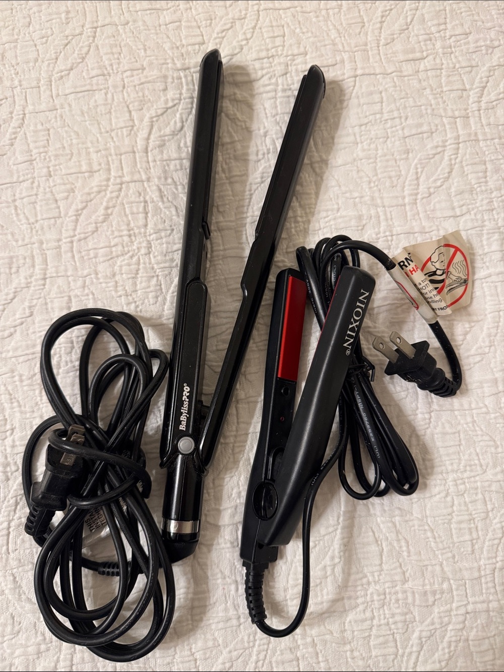 Baby bliss pro and Nioxin mini straightener